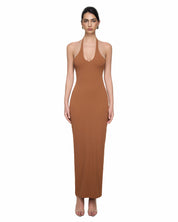 Isla Criss-Cross Halter Maxi Dress