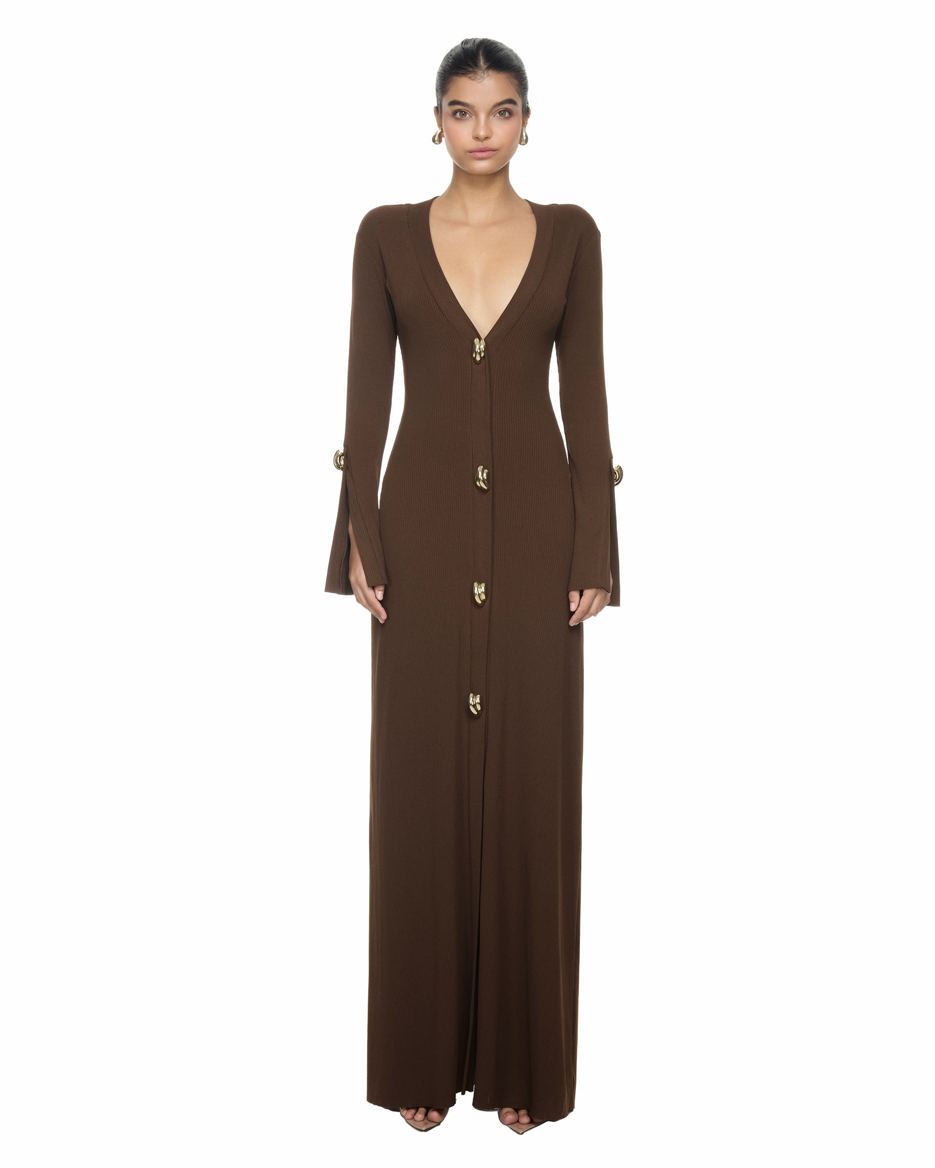 Ember Knit Maxi Dress - Mocha