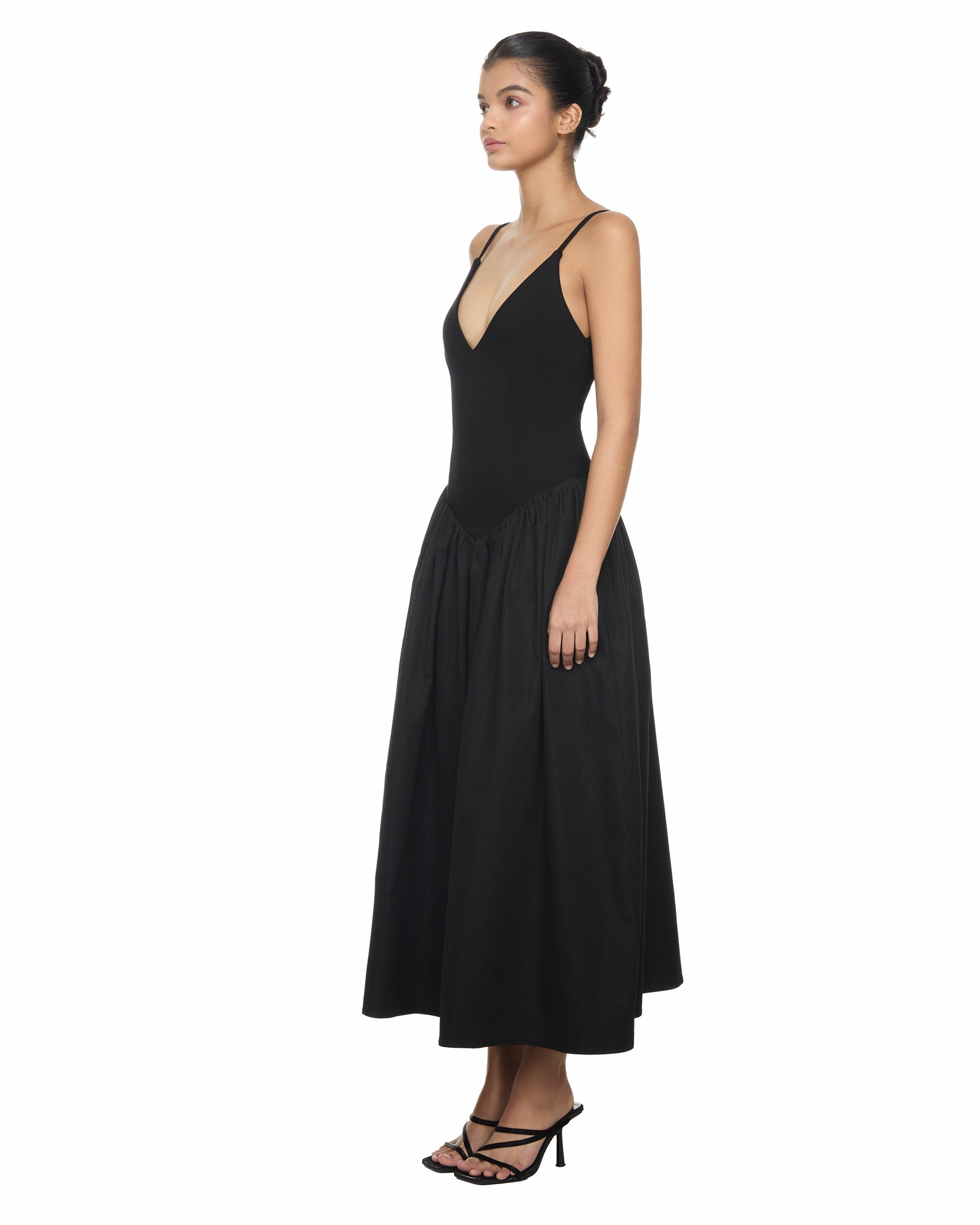 Astrid Gathered Midaxi Dress
