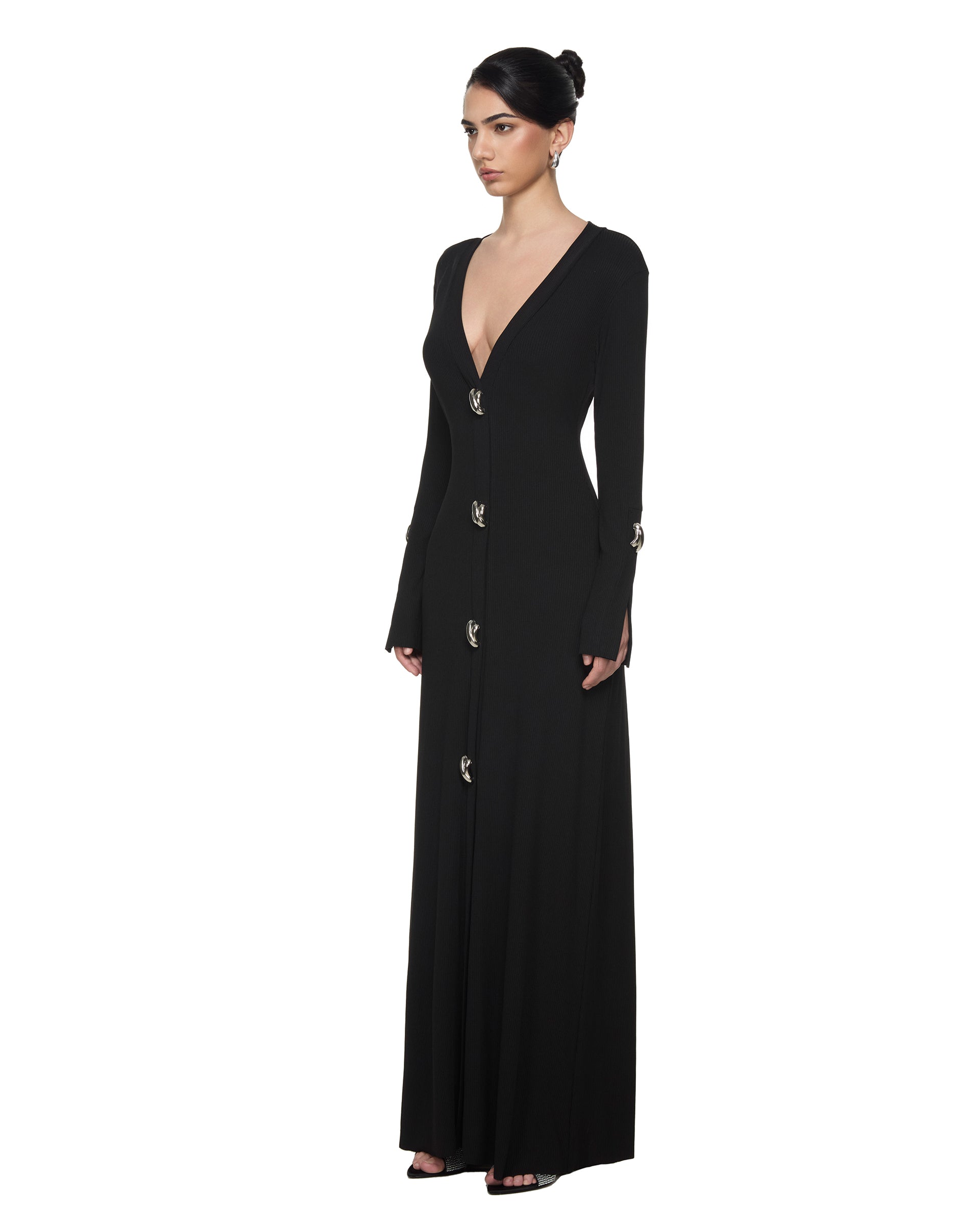 Ember Knit Maxi Dress - Noir