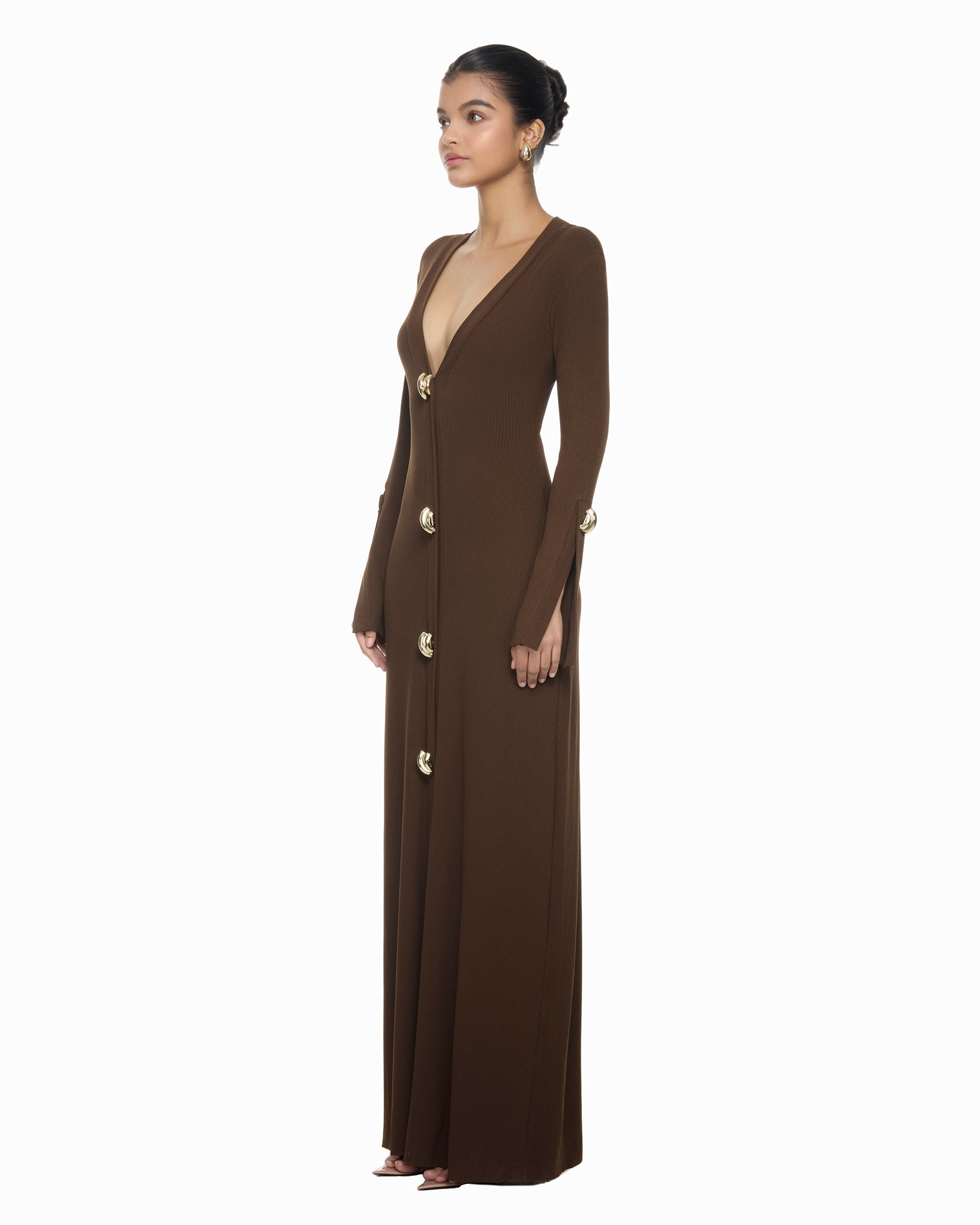 Ember Knit Maxi Dress - Mocha