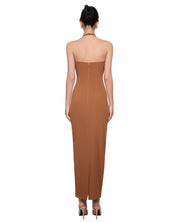 Isla Criss-Cross Halter Maxi Dress