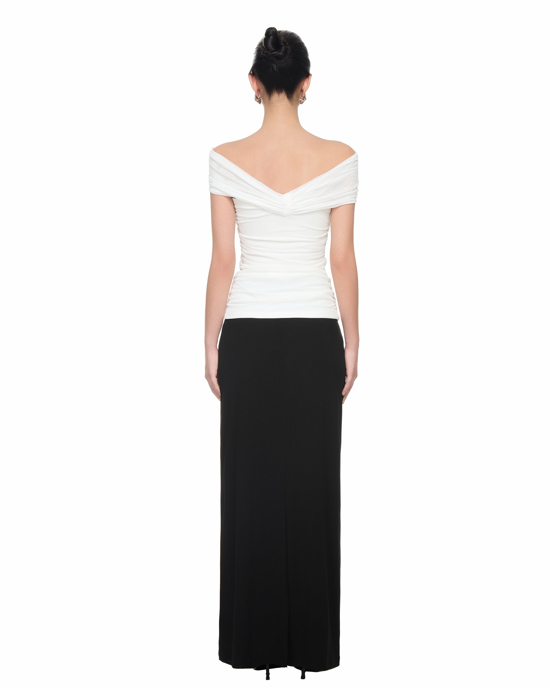 Eloise Twist-Off Shoulder Top