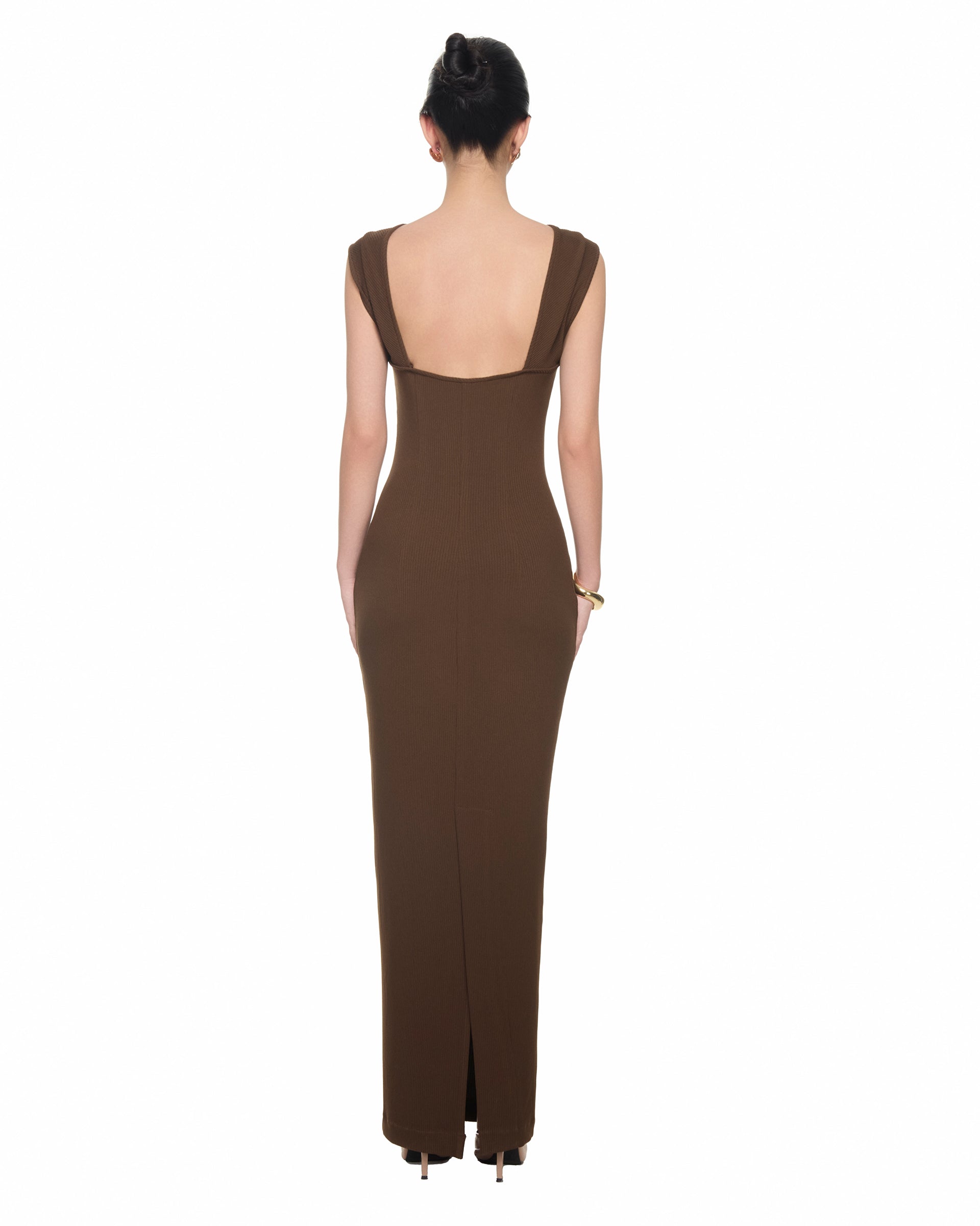 Mocha Serenade Maxi Dress