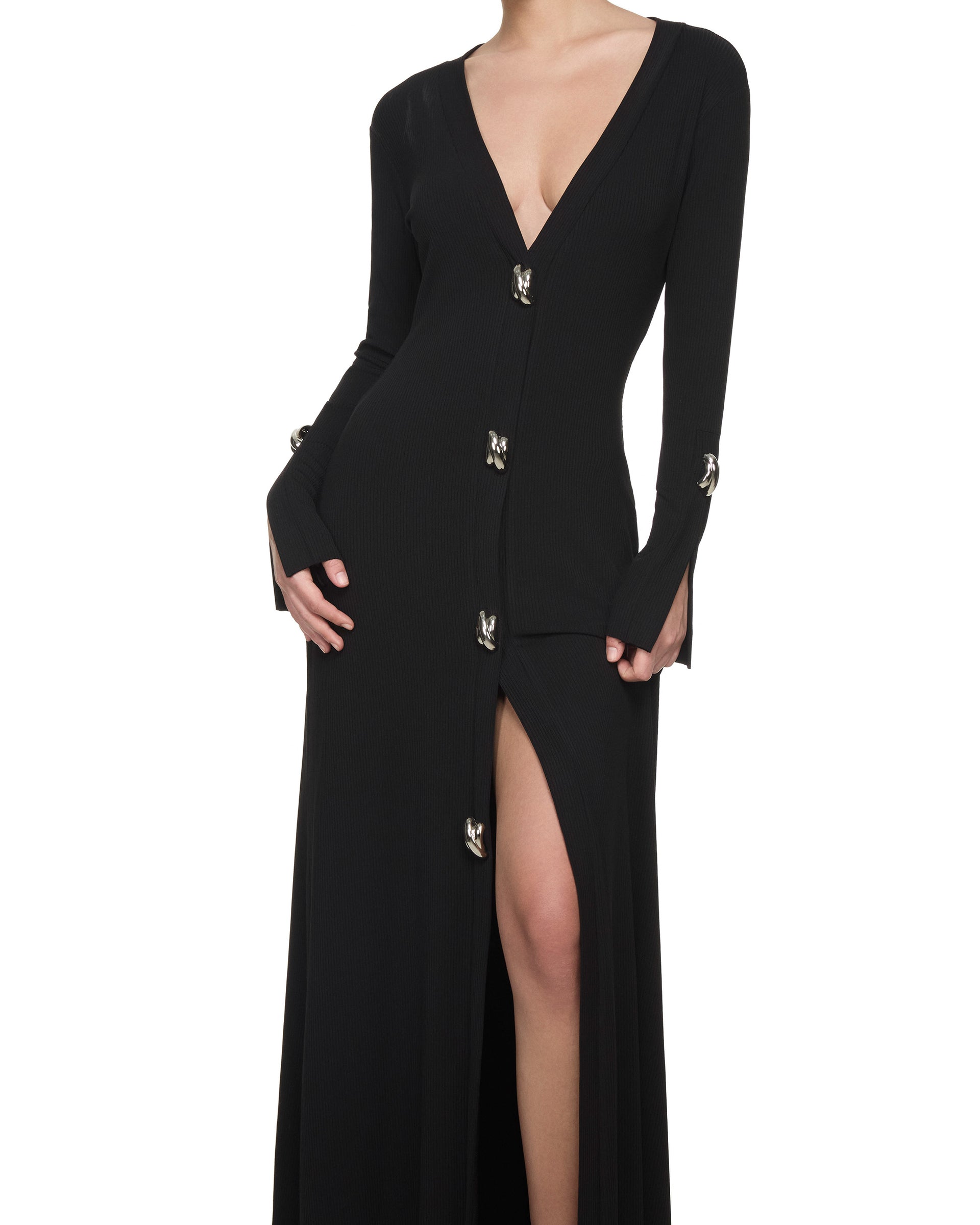 Ember Knit Maxi Dress - Noir