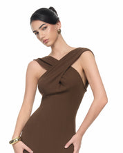 Mocha Serenade Maxi Dress
