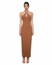 Isla Criss-Cross Halter Maxi Dress