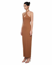 Isla Criss-Cross Halter Maxi Dress