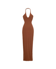 Isla Criss-Cross Halter Maxi Dress